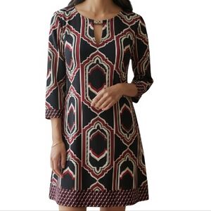 White House Black Market Black and Red Mini Dress